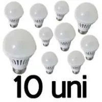 Kit 10 Lâmpada Led Bulbo 9 Watts    