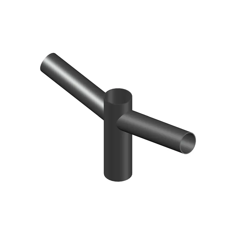 Suporte de Aço para 2 Luminárias Públicas Acabamento preto (TOPO DE 60) Imagem