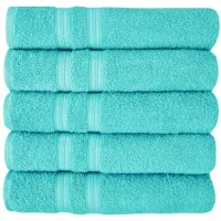 Kit 5 Toalhas Super Grossa Felpuda e Macia 100% Algodão 80x150cm Beka Luxo Verde - Foto 2