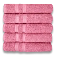 Kit 5 Toalhas Super Grossa Felpuda e Macia 100% Algodão 80x150cm Beka Luxo Rosê - Foto 2