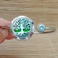 Pulseira Difusora de Óleos Essenciais Relicário Para AROMATERAPIA ÁRVORE DA VIDA - P002 - Foto 4