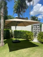 OMBRELONES LATERAL TULUM 3x3m, MAIS BASE DE ÁGUA 150L - Foto 2