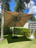 OMBRELONES LATERAL TULUM 3x3m, MAIS BASE DE ÁGUA 150L - Foto 3