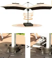 OMBRELONES LATERAL TULUM 3x3m (BASE OPCIONAL) - Foto 11