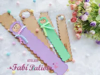 G1.585  Gabarito de Moldes  em MDF  Marca Página Lhama - Foto 2