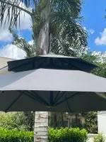 OMBRELONES LATERAL BELIZE 3m de diâmetro (BASE OPCIONAL) - Foto 6