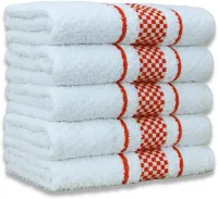 Kit 5 Pano de Prato Super Luxo Atoalhado Premium Gourmet Beka Vermelho - Foto 2