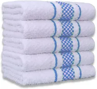 Kit 5 Pano de Prato Super Luxo Atoalhado Premium Gourmet Beka Azul - Foto 2