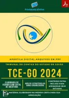 Apostila TCE GO Ano 2024 Controle Externo Analista Controle Externo