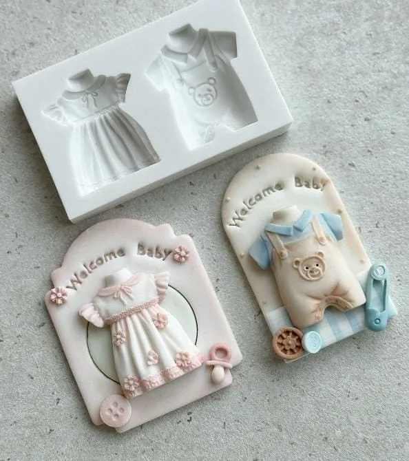 Molde de Silicone Roupinhas de Baby Imagem