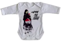 Body Bebê roupa Nenê mais amor por favor caveira morte - Foto 3