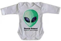 Body Bebê Infantil Acorda Humano Alien ET - Foto 3