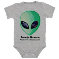 Body Bebê Infantil Acorda Humano Alien ET - Foto 6