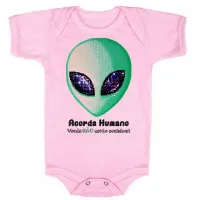 Body Bebê Infantil Acorda Humano Alien ET - Foto 7