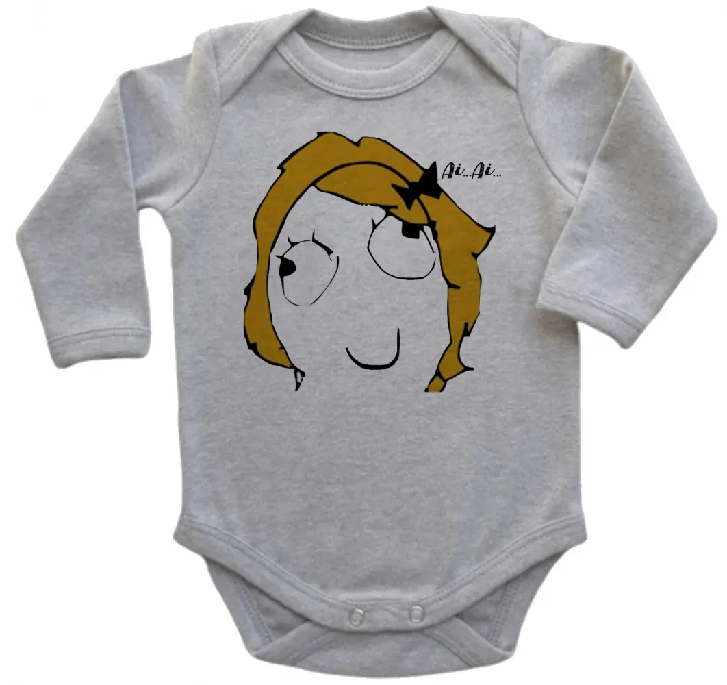Body Bebê Infantil AiAi meme menina doida ranço