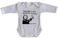 Body Bebê Infantil Albert Einstein gênio física - Foto 3
