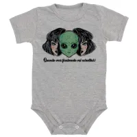 Body Bebê Infantil Alien et ovni quando você vai acreditar - Foto 6
