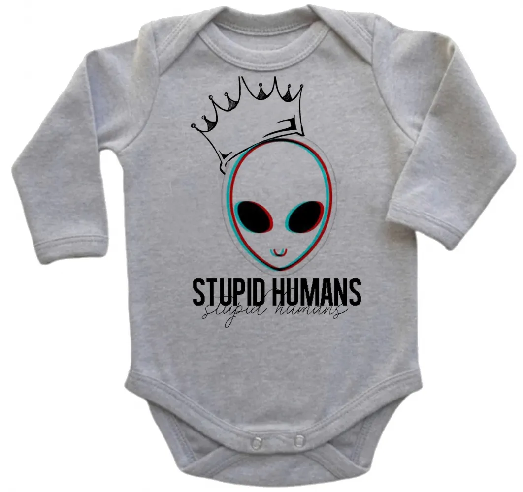 Body Bebê Infantil Alien et stupid humans extraterrestre Imagem