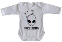 Body Bebê Infantil Alien et stupid humans extraterrestre - Foto 3