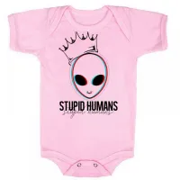 Body Bebê Infantil Alien et stupid humans extraterrestre - Foto 7