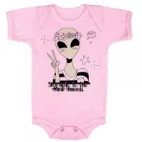 Body Bebê Infantil Alien ET diga olá para humanos burros - Foto 7