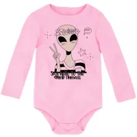 Body Bebê Infantil Alien ET diga olá para humanos burros - Foto 8