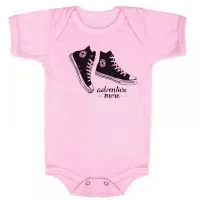 Body Bebê Infantil All Star tenis black - Foto 7