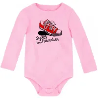 Body Bebê Infantil All Star tenis Say yes black - Foto 8