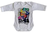 Body Bebê Infantil All Star Tênis pilha - Foto 4