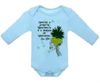 Body Bebê Infantil Amos Alcott ignorância cerebro gado - Foto 2