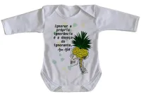 Body Bebê Infantil Amos Alcott ignorância cerebro gado - Foto 3