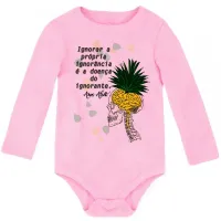 Body Bebê Infantil Amos Alcott ignorância cerebro gado - Foto 8