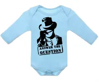 Body Bebê Infantil Answer the question chapeu cap - Foto 2
