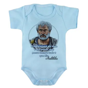 Body Bebê Infantil Aristóteles filósofo grego filosofia - Foto 2