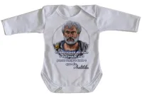 Body Bebê Infantil Aristóteles filósofo grego filosofia - Foto 4