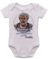 Body Bebê Infantil Aristóteles filósofo grego filosofia - Foto 5