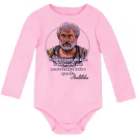 Body Bebê Infantil Aristóteles filósofo grego filosofia - Foto 6