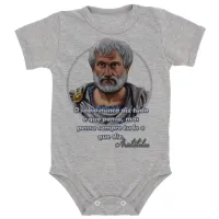 Body Bebê Infantil Aristóteles filósofo grego filosofia - Foto 7
