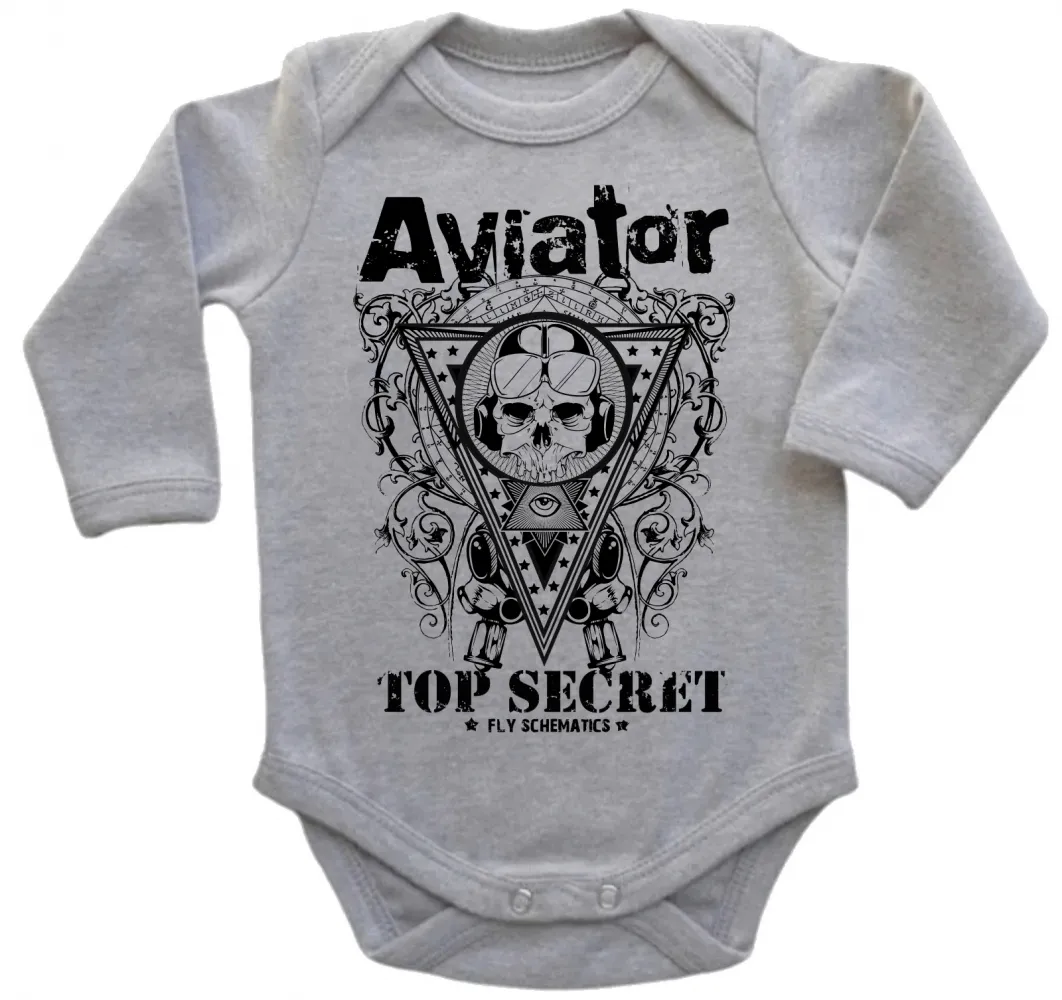 Body Bebê Infantil Avião Top Secret