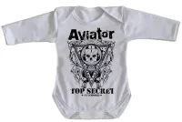 Body Bebê Infantil Avião Top Secret - Foto 4