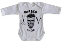 Body Bebê Infantil Barber Shop barbearia cabelereiro barba - Foto 3