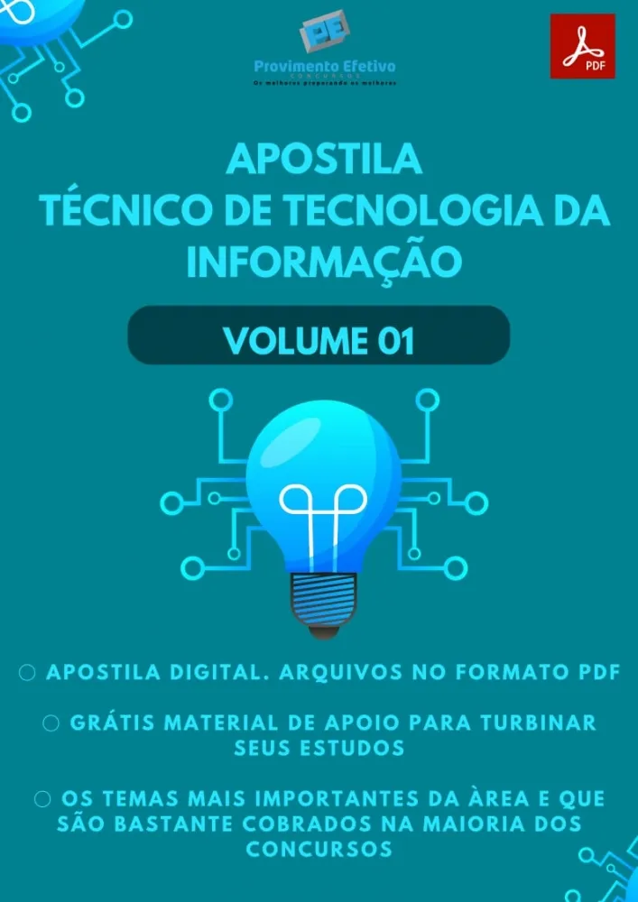 Apostila do Técnico de TI Volume 1 - Concursos Técnico Tecnologia Informação