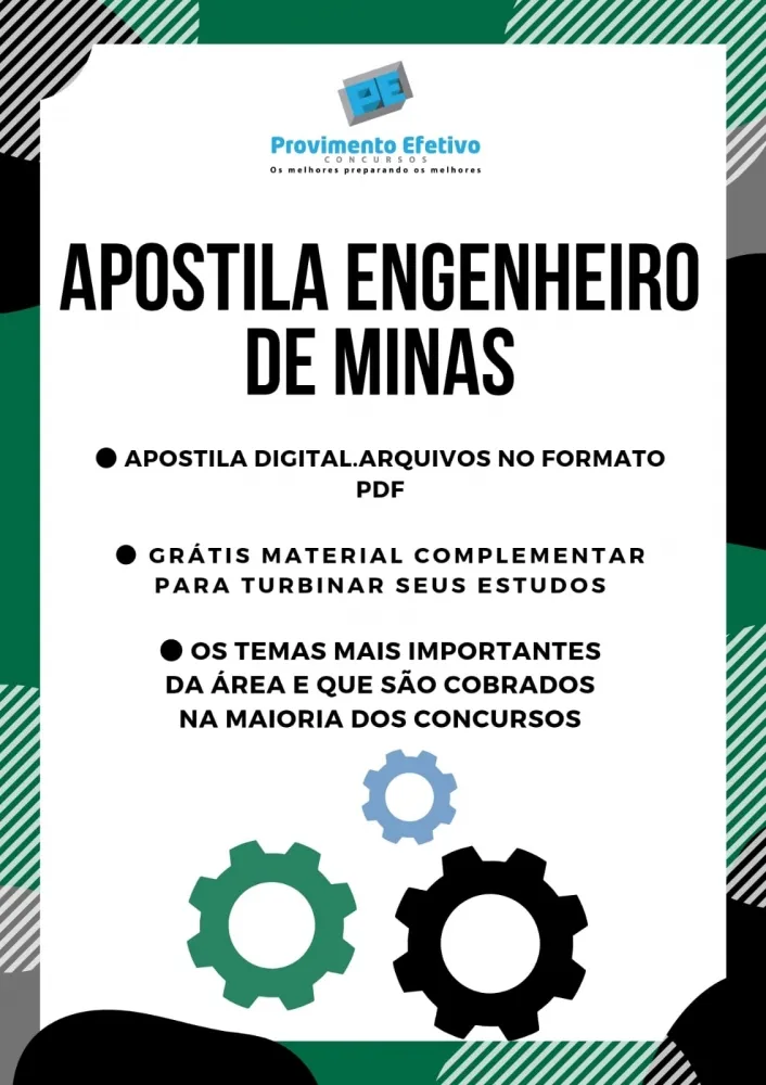 Apostila do Engenheiro de Minas Concursos Engenharia de Minas Imagem