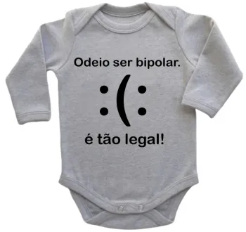 Body Bebê Infantil Bipolar mau humor ranço