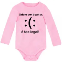 Body Bebê Infantil Bipolar mau humor ranço - Foto 6