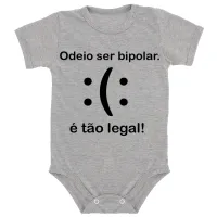 Body Bebê Infantil Bipolar mau humor ranço - Foto 7