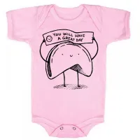 Body Bebê Infantil Biscoito da sorte great day - Foto 7