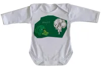 Body Bebê Infantil Brócolis couve flor ghost fantasma - Foto 3