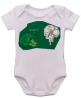 Body Bebê Infantil Brócolis couve flor ghost fantasma - Foto 4