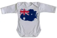 Body Bebê Infantil bandeira Austrália oceania - Foto 3